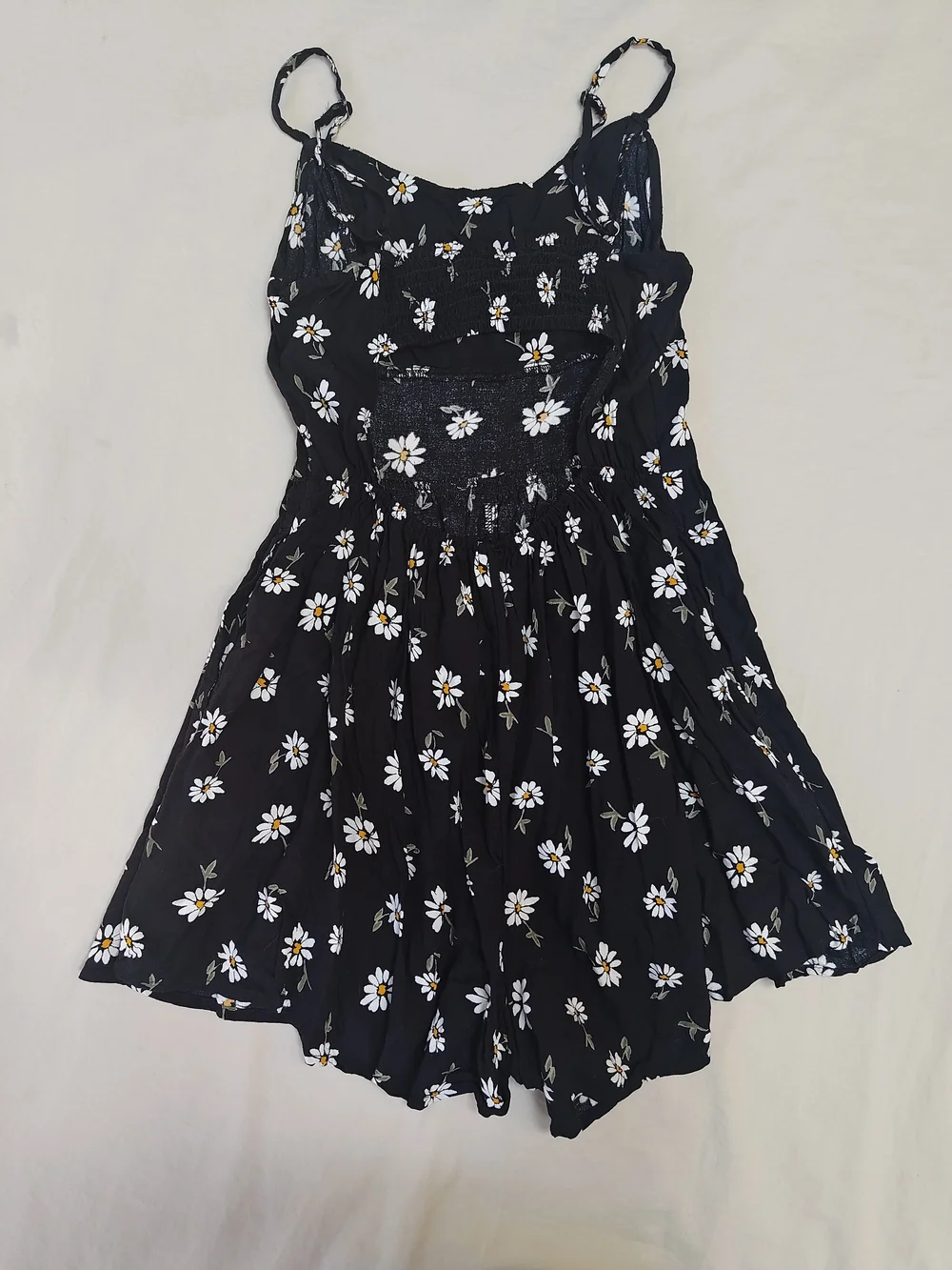 Hollister Black Floral Daisy Women's Short Romper - Lightweight S Small